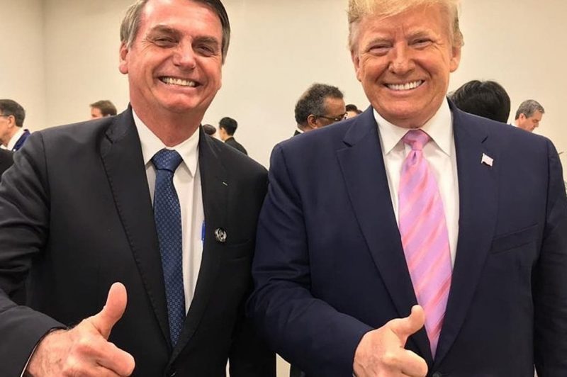 Imagen de archivo de Donald Trump con Jair Bolsonaro