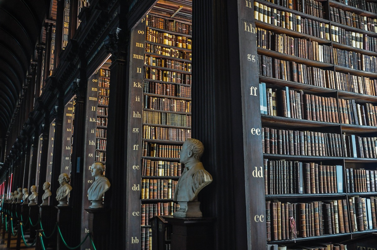 Irlanda, Dublín, biblioteca del Trinity College