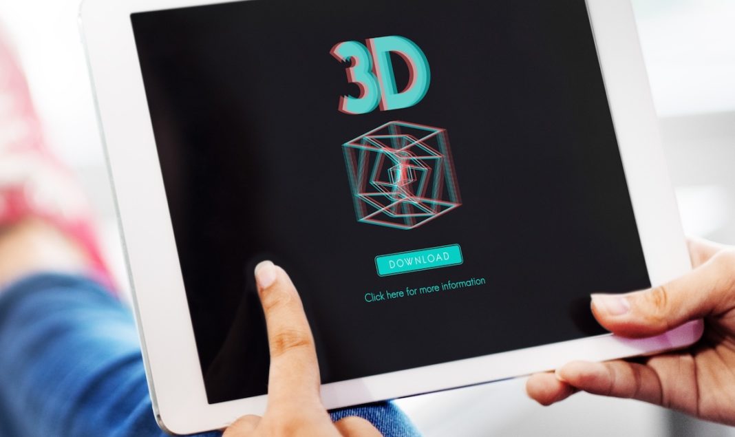 animación 3D tableta