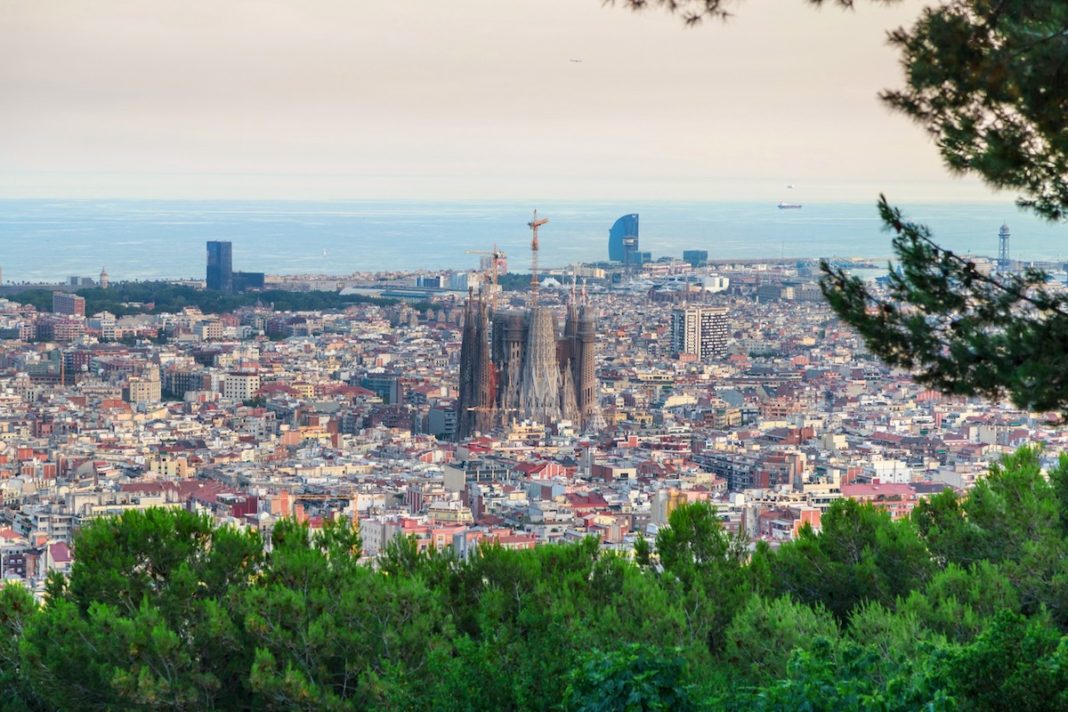 Barcelona, panorámica desde la montaña