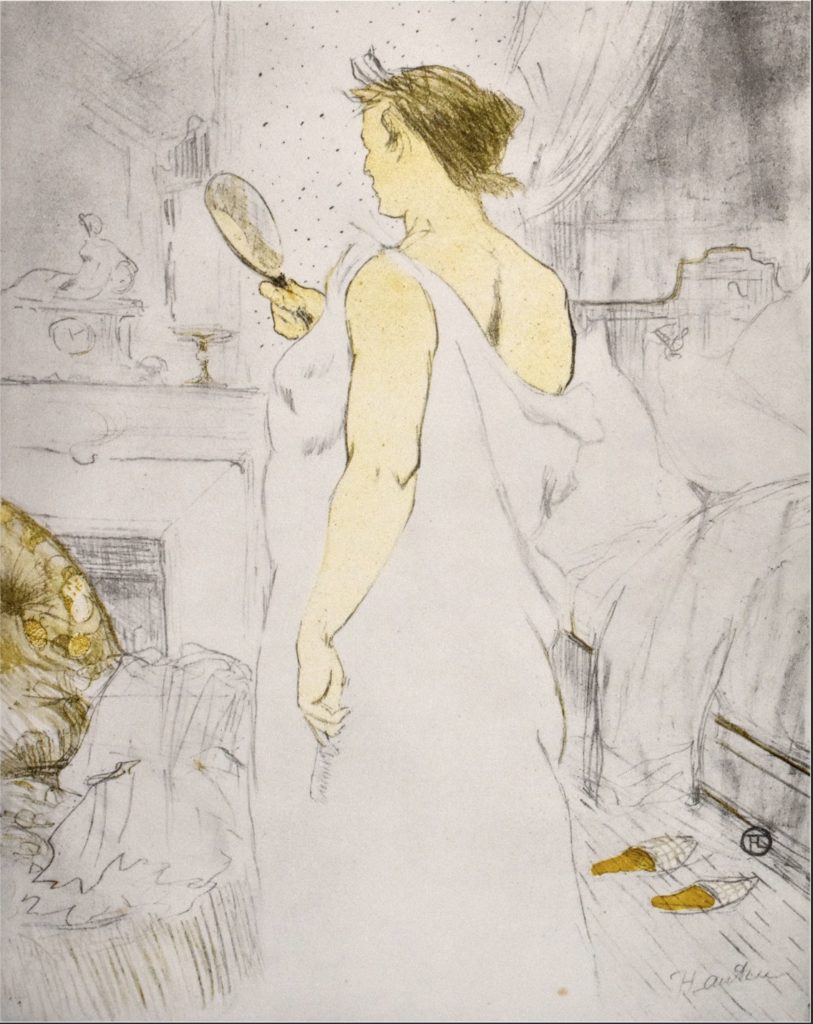 Modelos: Toilouse-Lautrec. Mujer ante el espejo