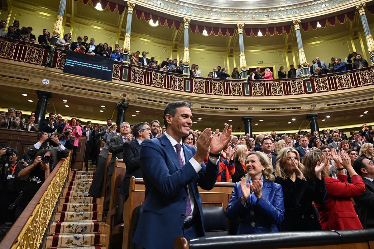 Pedro Sánchez presidente 20231116 © Pool Moncloa : Borja Puig de la Bellacasa