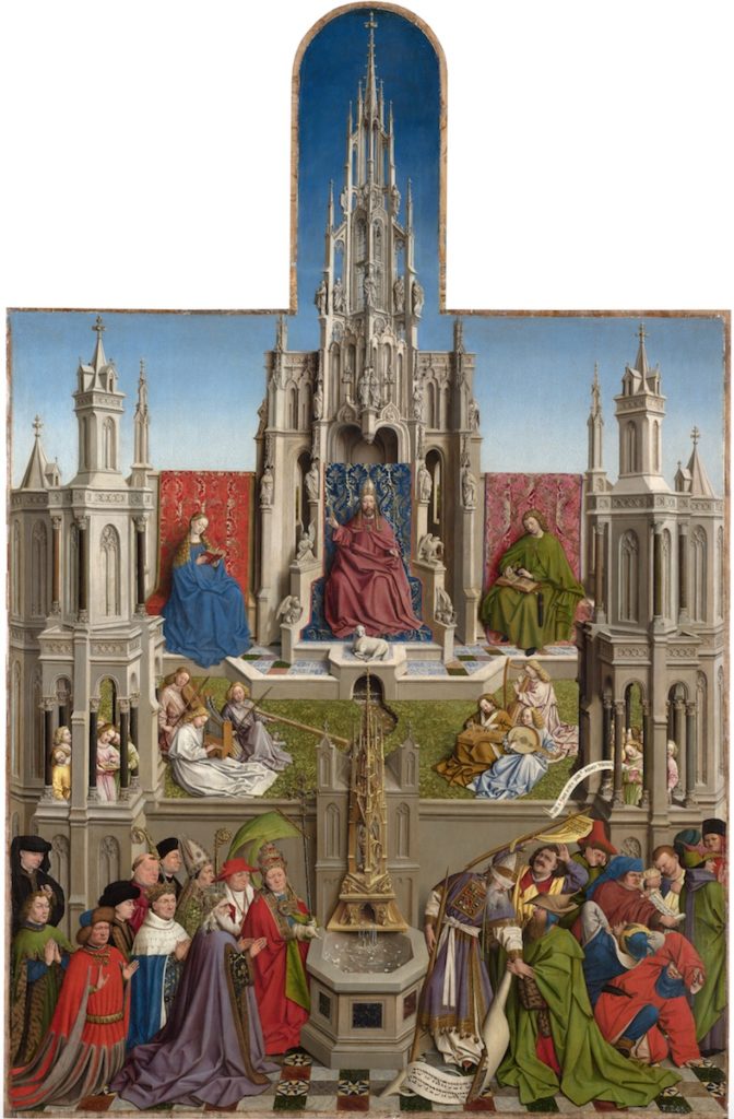 La fuente de la Gracia. Taller de Jan van Eyck