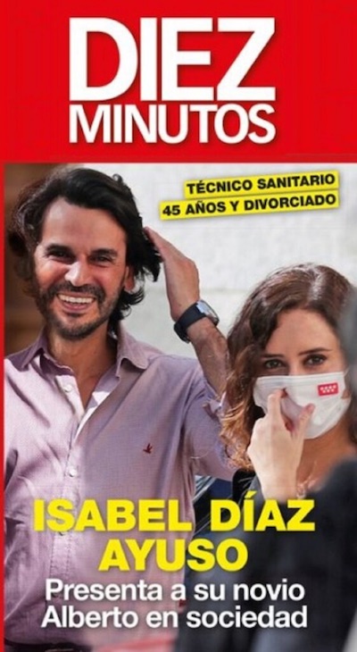 Díaz Ayuso y Alberto González en las portadas de la prensa rosa
