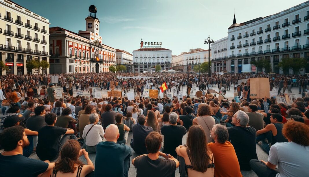 Desempleados en la Puerta del Sol ©IA-PES