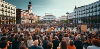 Desempleados en la Puerta del Sol ©IA-PES