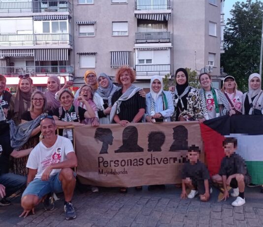 Majadahonda con Palestina, pancarta de «Ppersonas diversas», 11MAY2024