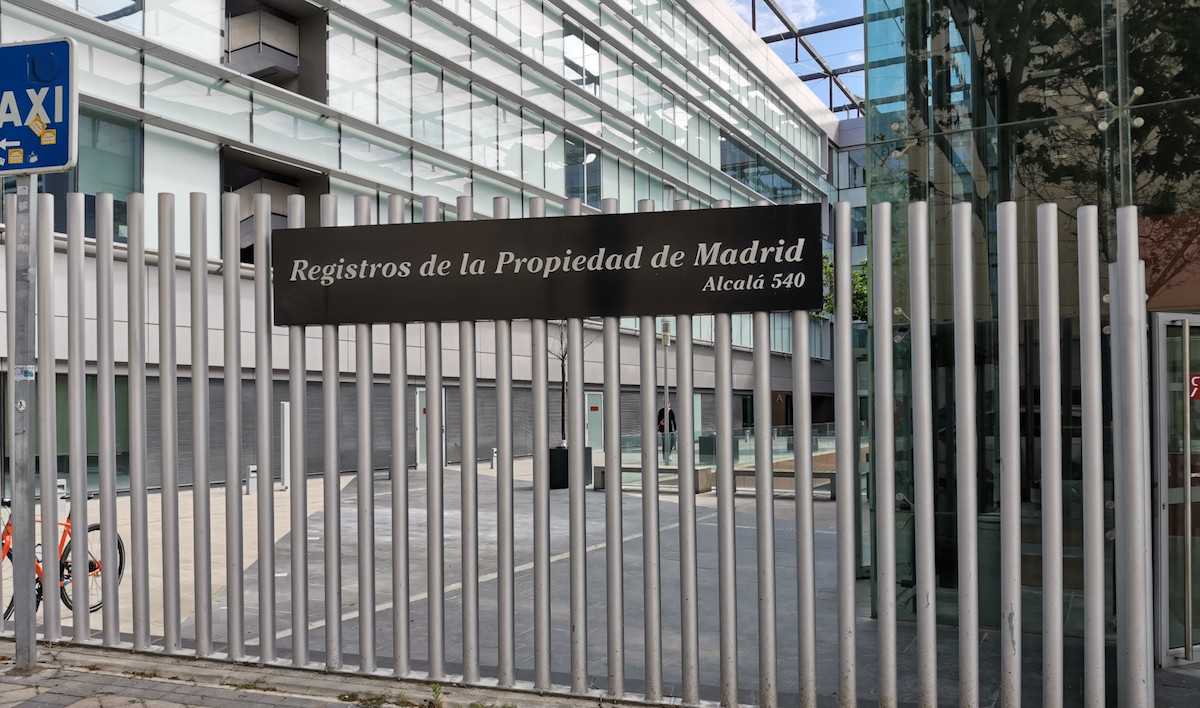 Sede registro de la propiedad Madrid