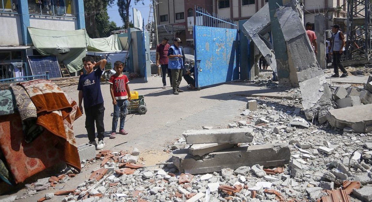 Escuela de la UNRWA atacada en Gaza ©ONU.news