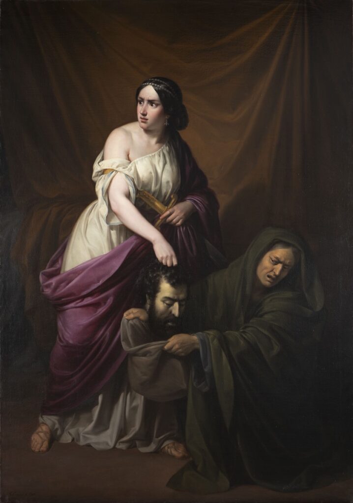 Esquivel: Judith entregando a su criada la cabeza de Holofernes