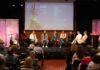 Carlos de Jacoba, Patricia Guerrero, Alfonso Losa, Miguel Marín, Marina Heredia, Eva Yerbabuena, Manuel Liñan y Sara Jiménez en la presentación de Lorca en Nueva York 2025