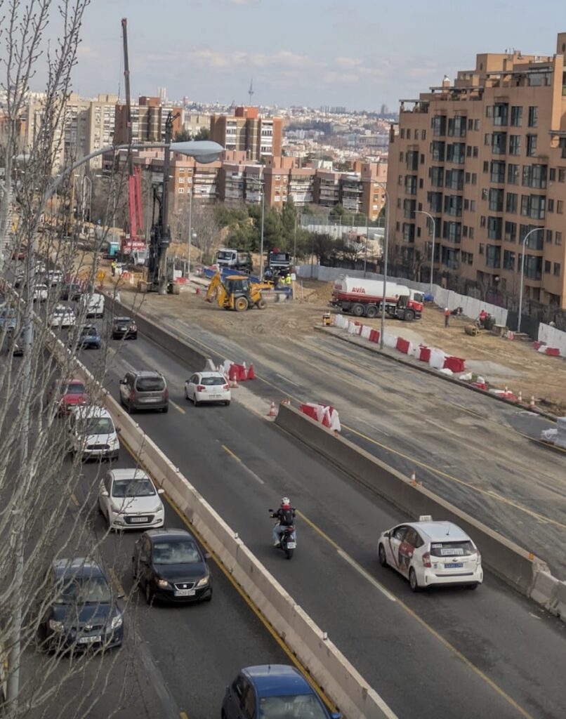 Obras A5 Paseo de Extremadura FEB2025 ©Lucas-Cadorniga