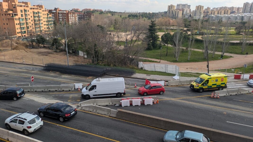 Obras A5 desde SE10 paso Casa de Campo ©Lucas Cadórniga