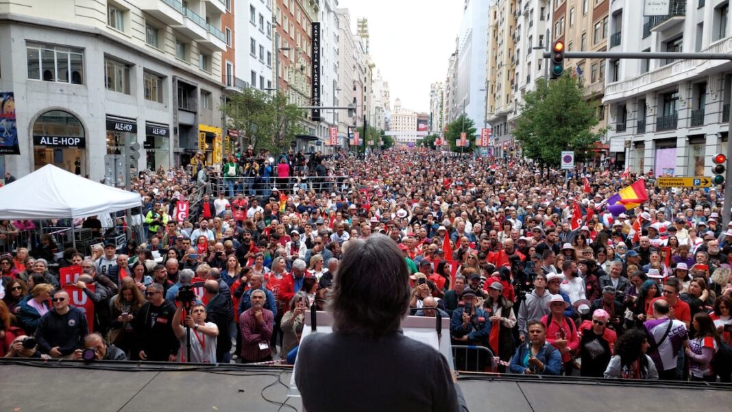 1MAY2025 Paloma López Gran Vía Madrid ©CCOO Madrid