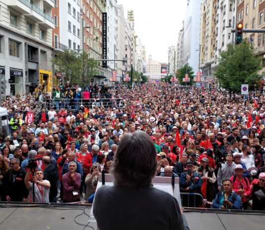 1MAY2025 Paloma López Gran Vía Madrid ©CCOO Madrid