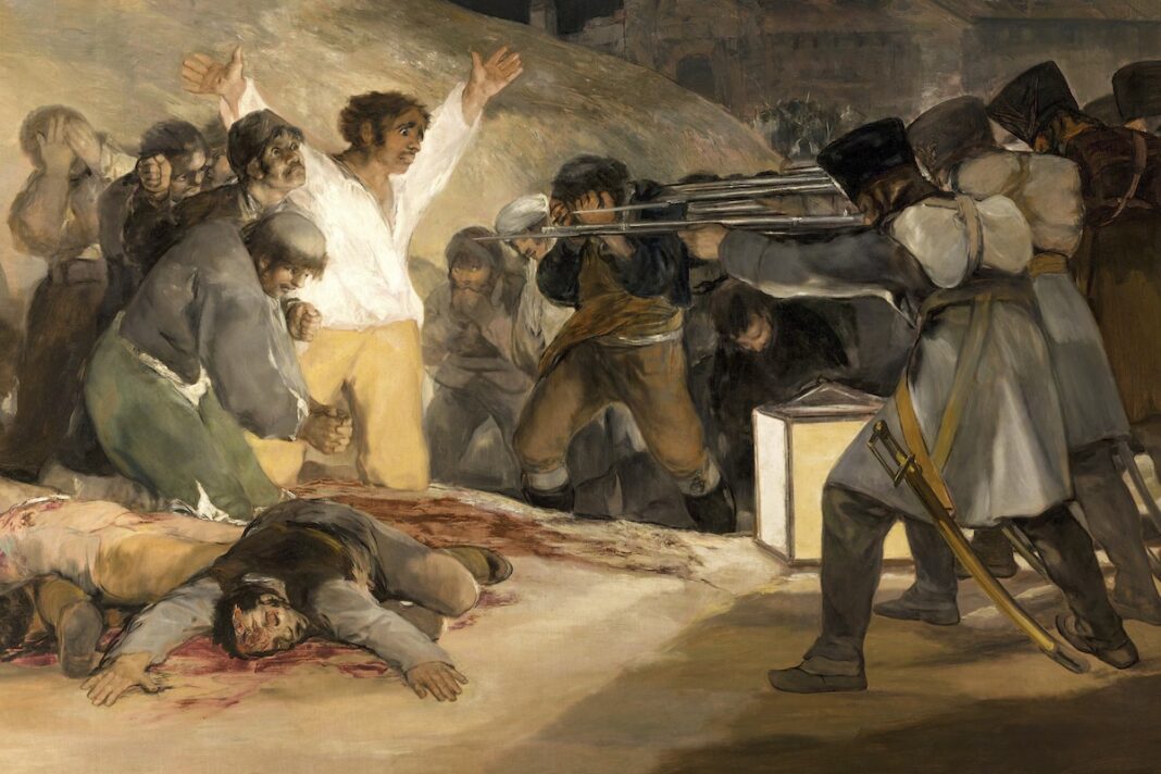 Goya fusilamientos 3 de mayo detalle