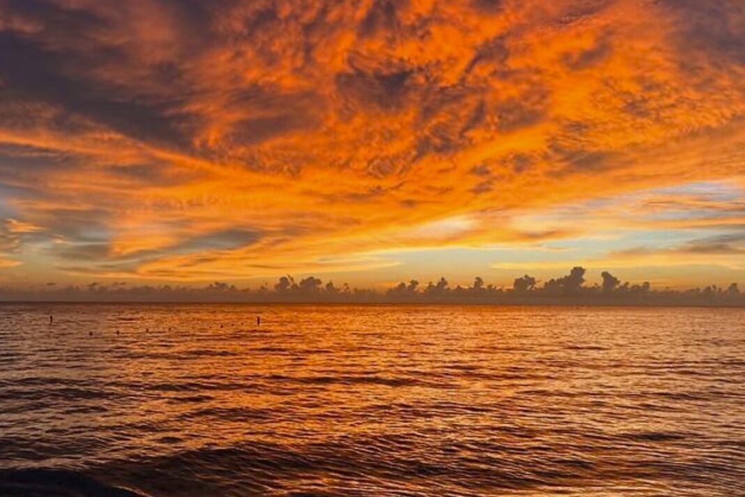 Oceano ardiente en Barbados ©Matthew Wison OMM