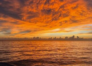 Oceano ardiente en Barbados ©Matthew Wison OMM