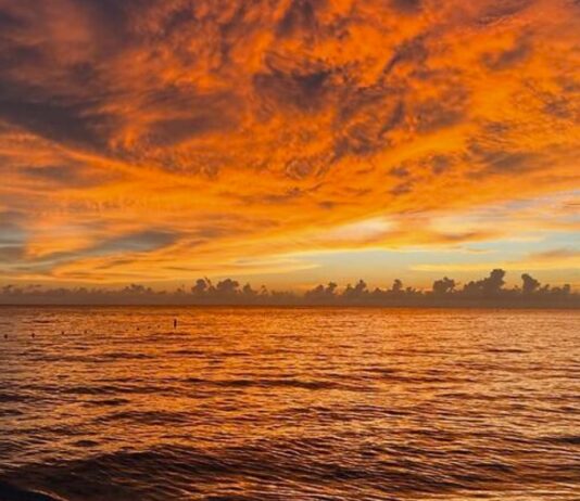 Oceano ardiente en Barbados ©Matthew Wison OMM