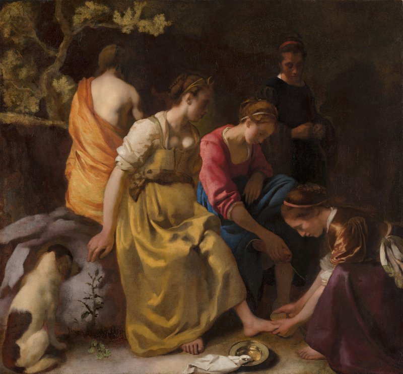 Diana y sus ninfas por Vermeer