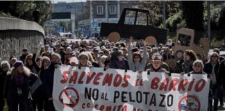 Vecinos contra el pelotazo Ermita del Santo ©El-Salto