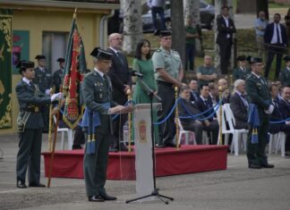 El coronel Carlos de Miguel en la toma de posesión del mando de la Comandancia de Madrid de la Guardia Civil. 11JUN2025 ©DGM