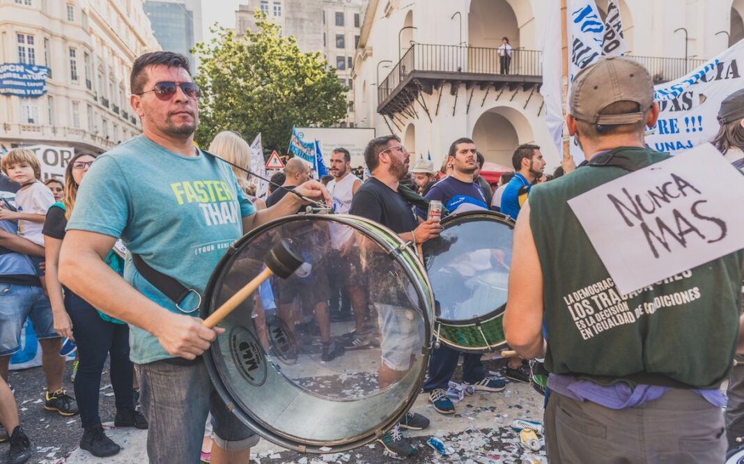 Manifestación por la memoria de la dictadura en Buenos Aires, 2017.