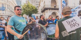 Manifestación por la memoria de la dictadura en Buenos Aires, 2017.