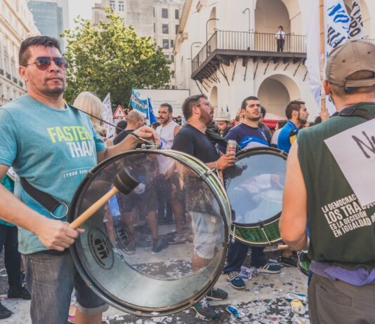 Manifestación por la memoria de la dictadura en Buenos Aires, 2017.