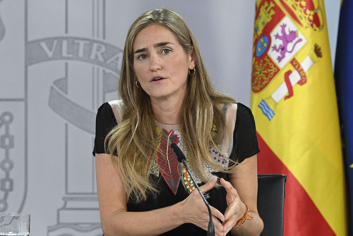 La ministra para la Transición Ecológica y el Reto Demográfico, Sara Aagesen, durante la rueda de prensa tras el Consejo de Ministros. | Pool Moncloa/José Manuel Álvarez. La Moncloa, Madrid - 2.9.2025