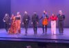 De izquierda a derecha Moncada, Nerea Carrasco, Andj ela Misic, Rafita de Madrid, Saúl Quirós, David Cerreduela, Esperanza Garrido y Paco Jarana ©Pedro de Castro