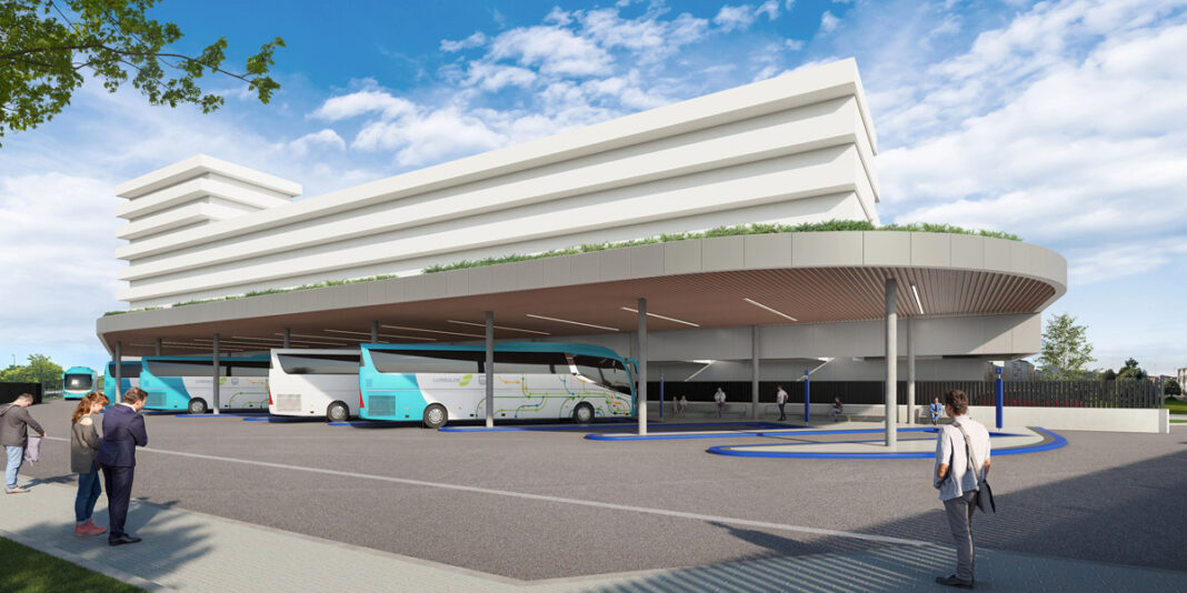 Proyecto de la nueva estación de autobuses de Zarautz ©zaraut.eus