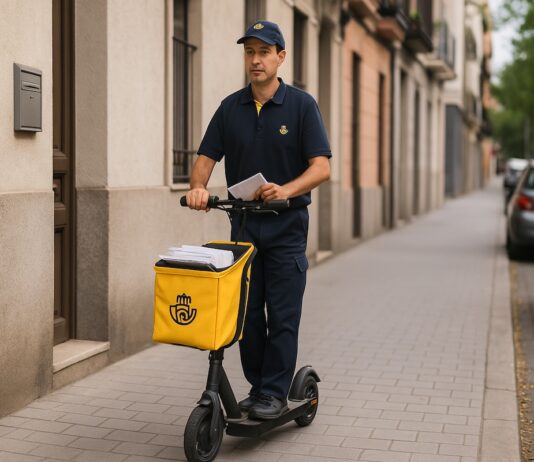 CCOO rechaza la posibilidad del reparto de correspondencia desde patinetes por los riesgos para los carteros
