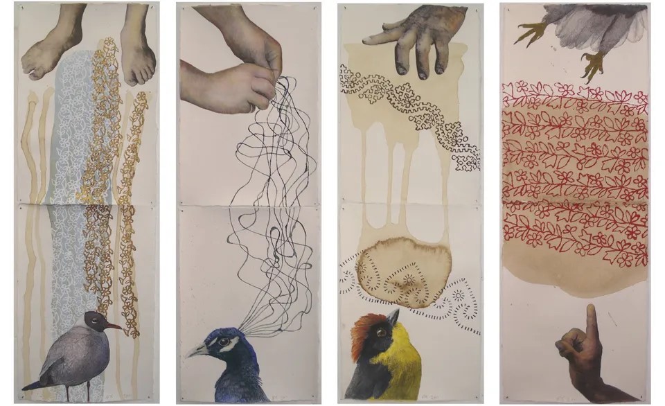 Jose Freixanes: lenguaje con pájaros. ©José Luiz Oubiña (Cortesía do Diario de Pontevedra)