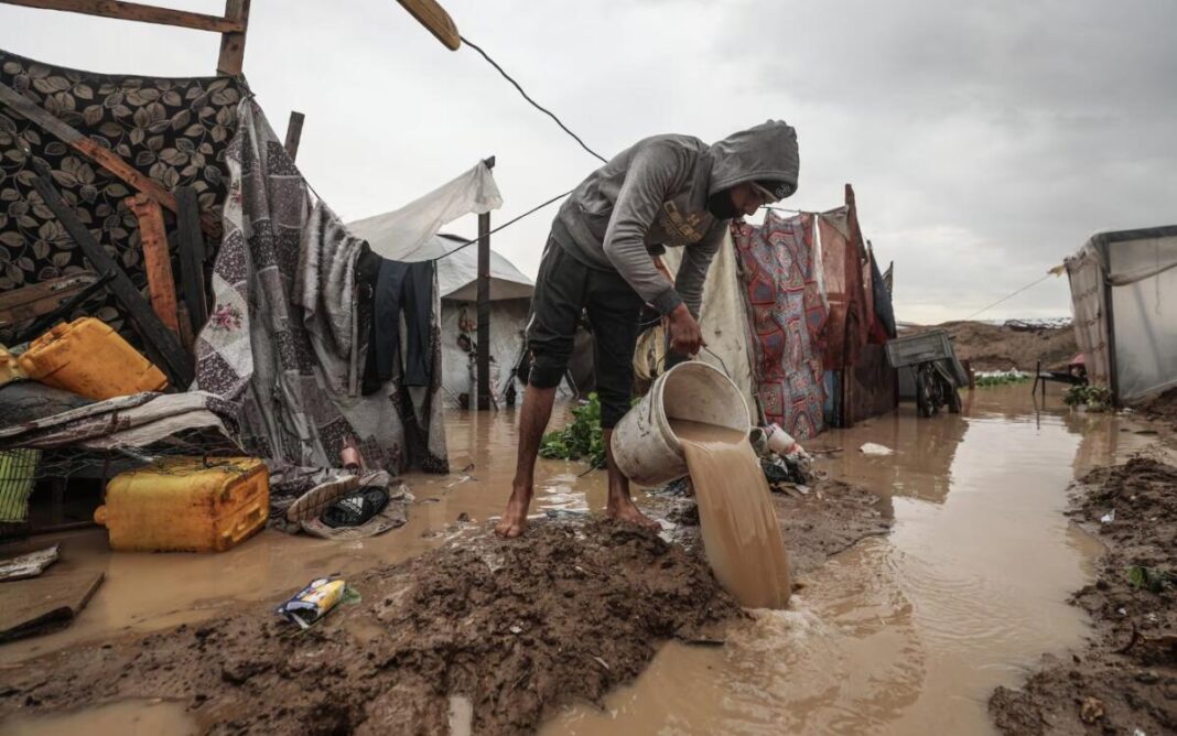 Gaza inundada ©Moiz Salhi-AA-IPS