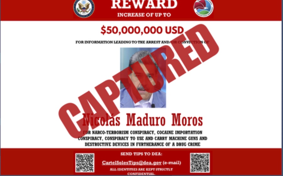 Cartel-de-la-DEA-con-la-captura-de-Maduro-©deagov Cartel de la DEA con la captura de Maduro ©deagov