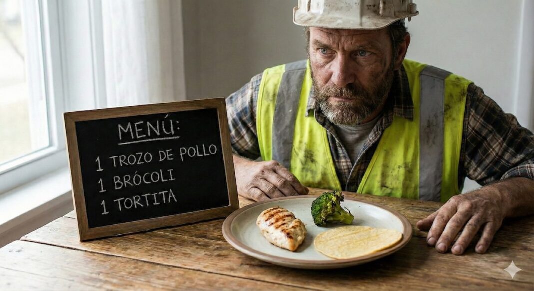 EEuu menu del brocoli con pollo ©av-IA