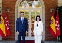 Madrid DF: Choque normativo Comunidad Vs Gobierno central Pedro Sánchez e Isabel Díaz Ayuso en La Moncloa 9JUL2021