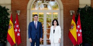 Pedro Sánchez e Isabel Díaz Ayuso en La Moncloa 9JUL2021