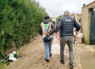 Ayuda de emergencia de Acción contra el Hambre para las personas desalojadas por «Leonardo» en Andalucía