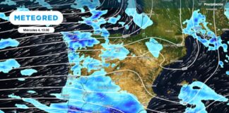 Borrasca Leonardo: un río de humedad sobre España ©MeteoRed