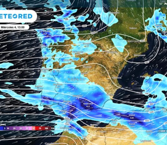 Borrasca Leonardo: un río de humedad sobre España ©MeteoRed