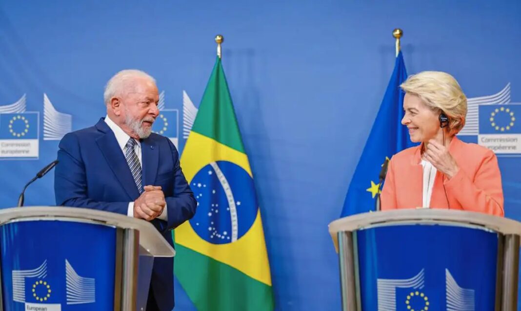 Lula da Silva y Ursula von der Leyen 17:7:23 ©agenciabrasil Lula da Silva y Ursula von der Leyen el 17 de julio 2023 ©agenciabrasil