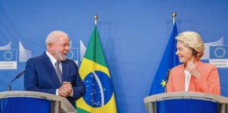 Lula da Silva y Ursula von der Leyen el 17 de julio 2023 ©agenciabrasil