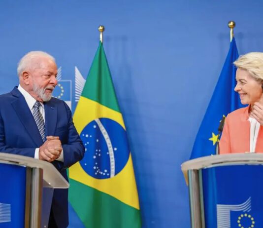 Lula da Silva y Ursula von der Leyen el 17 de julio 2023 ©agenciabrasil