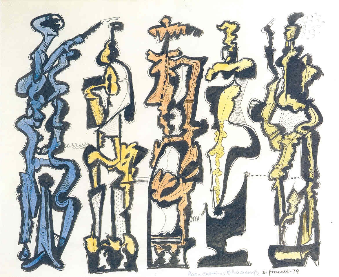 ICO1 Eugenio Granell Disputation 1979. Tinta china sobre papel ©Eugenio Granell, VEGAP, Madrid, 2025 copia