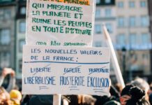 Francia, Estrasburgo, manifestación contra el liberalismo, la austeridad y la exclusión, 11ENE2015