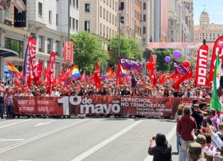 Miles de personas reclaman en Madrid salarios dignos y vivienda en el 1 de Mayo 2026