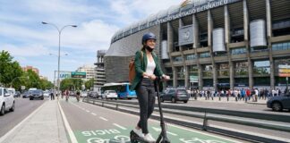 Movilidad en patinete por Madrid