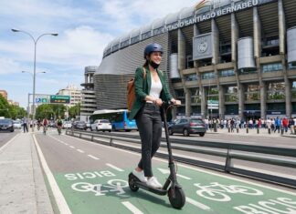 Movilidad en patinete por Madrid